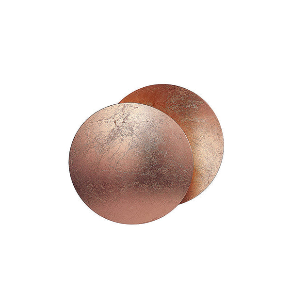 modern steel disc wall lamp with integrated led