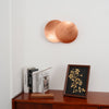 modern steel disc wall lamp with integrated led