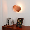 modern steel disc wall lamp with integrated led