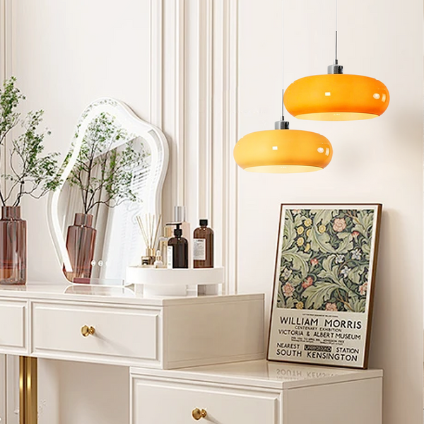 modern tea glass bauhaus pendant light