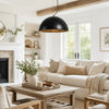 modern travertine dome pendant lamp