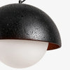 modern travertine dome pendant lamp