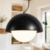 modern travertine dome pendant lamp