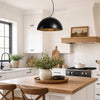 modern travertine dome pendant lamp