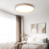 modern travertine wood flush mount ceiling light 2