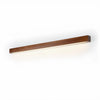 modern walnut wood linear led wall light