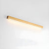 modern walnut wood linear led wall light