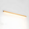 modern walnut wood linear led wall light