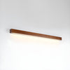 modern walnut wood linear led wall light