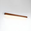 modern walnut wood linear led wall light