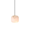 modern white alabaster brass mini pendant light 2