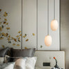 modern white alabaster brass mini pendant light 2