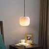 modern white alabaster brass mini pendant light 2