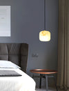 modern white alabaster brass mini pendant light 2
