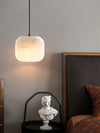 modern white alabaster brass mini pendant light 2