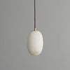 modern white alabaster brass mini pendant light 2
