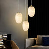 modern white alabaster brass mini pendant light 2
