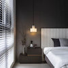 modern white alabaster cylinder pendant lamp