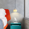 modern white alabaster cylinder pendant lamp