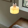 modern white alabaster cylinder pendant lamp