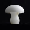 modern white alabaster mushroom table lamp brass
