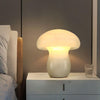 modern white alabaster mushroom table lamp brass