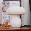 modern white alabaster mushroom table lamp brass