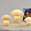 modern white alabaster mushroom table lamp brass