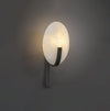 modern white alabaster plug in wall lamp