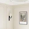 modern white alabaster plug in wall lamp