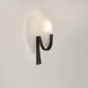 modern white alabaster plug in wall lamp