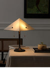 modern white alabaster prism table lamp