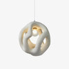 modern white black polystyrene organic pendant light
