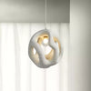 modern white black polystyrene organic pendant light