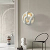 modern white black polystyrene organic pendant light