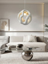 modern white black polystyrene organic pendant light