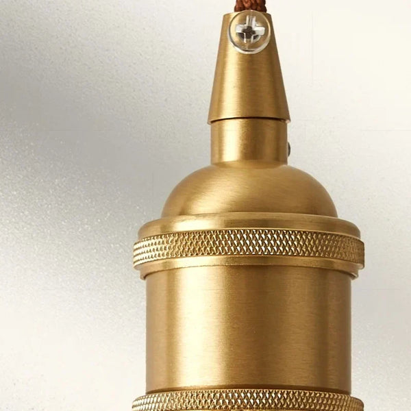 modern white ceramic pleated pendant light copper