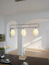 modern white ceramic ribbed pendant light