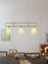 modern white ceramic ribbed pendant light