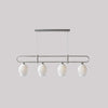 modern white ceramic ribbed pendant light