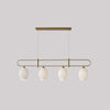 modern white ceramic ribbed pendant light