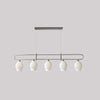 modern white ceramic ribbed pendant light