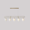 modern white ceramic ribbed pendant light