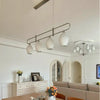modern white ceramic ribbed pendant light