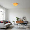 modern white glass round flush mount ceiling light