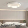 modern white iron acrylic ripple flush mount ceiling light