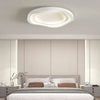 modern white iron acrylic ripple flush mount ceiling light