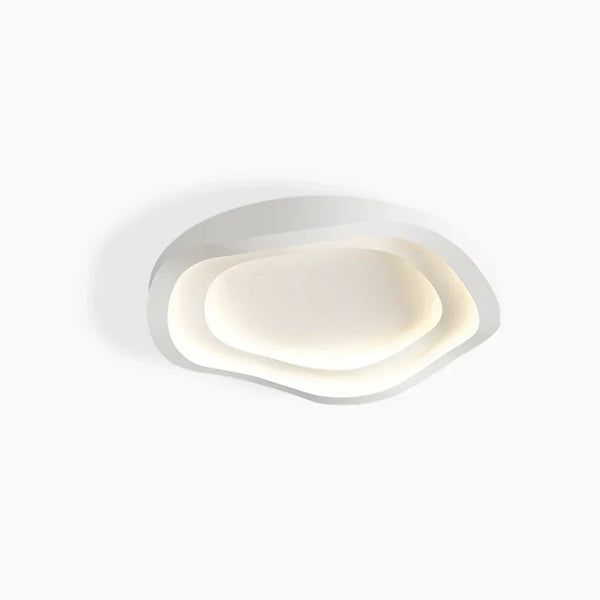 modern white iron acrylic ripple flush mount ceiling light