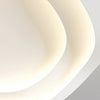modern white iron acrylic ripple flush mount ceiling light