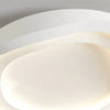 modern white iron acrylic ripple flush mount ceiling light
